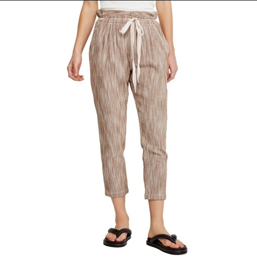 Free People Light at Sunrise Cotton Crop Pant 12